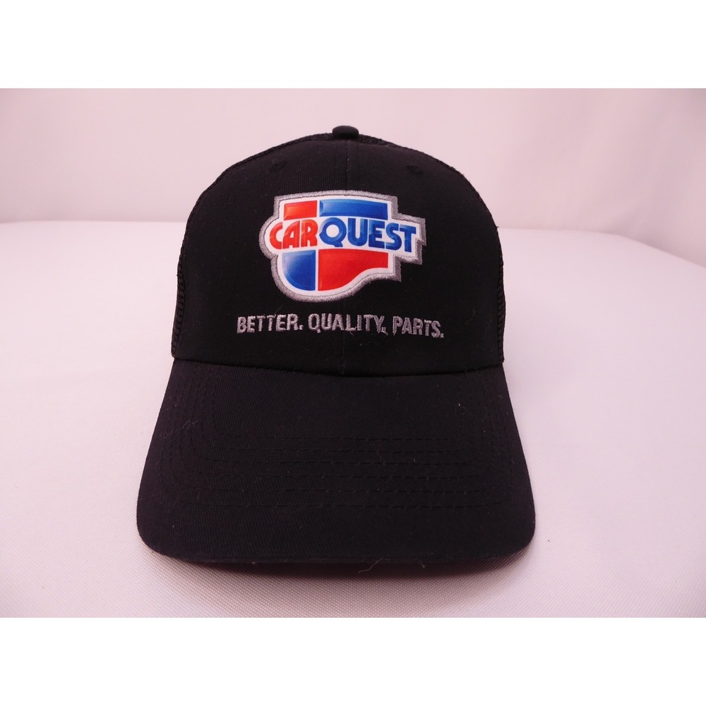 Car Quest Black Mesh Trucker Snapback Trucker Hat Cap